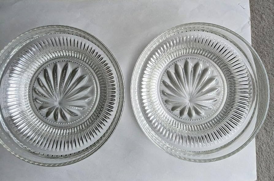 【昭和レトロ】ガラス食器セット Amazon.co.jp: 昭和レトロ ポップ ガラス 中皿 食器 5枚 セット